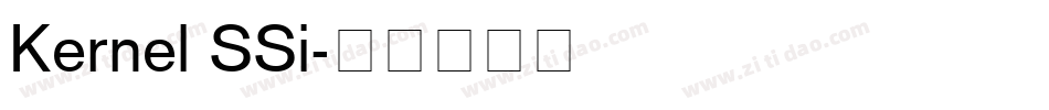 Kernel SSi字体转换
